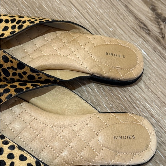 Birdies Tan and Black Mules with Leopard Print - Picture 6 of 6